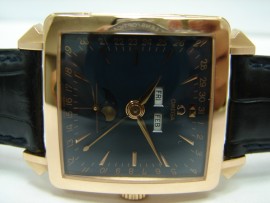 流當品拍賣 超稀品 Omega 限量 博物館2號18K玫瑰金 年曆 月相 自動 男錶
