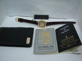 流當品拍賣 原裝 CORUM 崑崙 18K金 石英 女錶