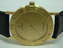 流當品拍賣 原裝 CORUM 崑崙 18K金 石英 男錶