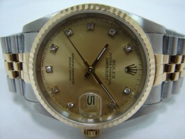 流當品拍賣 原裝 ROLEX 勞力士 16233 十鑽面盤 男錶