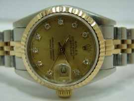 流當品拍賣 原裝 ROLEX 勞力士 69173 十鑽面板 女錶