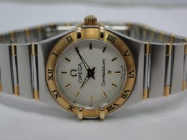 流當品拍賣 原裝 Omega 歐米茄 星座 半金 石英 女錶