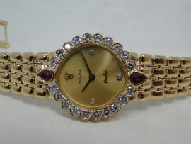 流當品拍賣 ROLEX 勞力士 orchid系列 18K金 鑲鑽 女錶