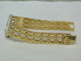 流當品拍賣原裝 PIAGET 伯爵 18K金 滿天星鑽面 鑽圈 鑽帶 女錶
