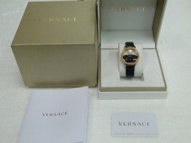 板信當舖流當品拍賣Versace 凡賽斯 石英 皮帶 女錶