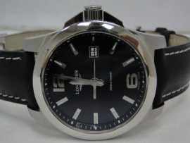 流當品拍賣原裝 LONGINES 不鏽鋼 海洋征服者 300米潛水 男錶