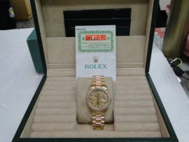 流當品拍賣原裝 ROLEX 勞力士 118238 滿天星MR面 9成新 附盒單 男錶