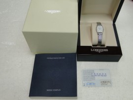 流當品拍賣原裝 LONGINES 浪琴 嘉嵐系列 石英 不鏽鋼 附盒單 女錶
