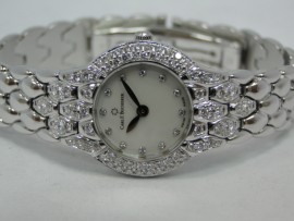 流當品拍賣原裝Carl F. Bucherer 寶齊萊 18K金 鑽圈 女錶