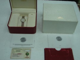 流當品拍賣 原裝 Omega De Ville 碟飛 石英 半金 女錶